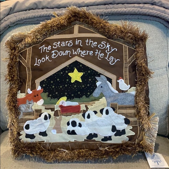 nativity pillow